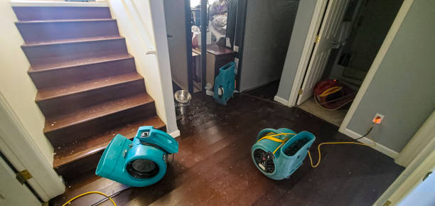 Water damage restoration process in Hazen, ND